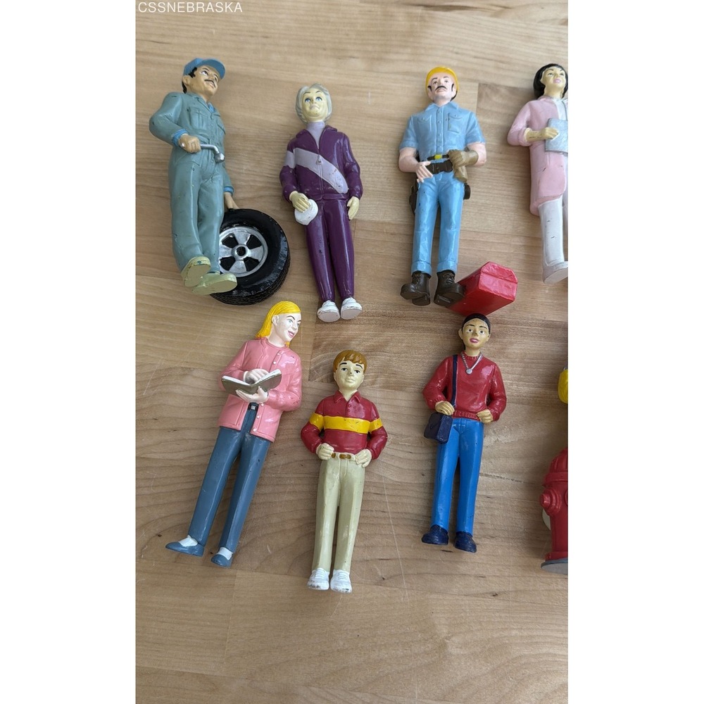 Plastic People Figurine Lot Community Helpers Careers 23 Figures Vintage - Picture 2 of 6